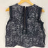 ランバンオンブルー LANVIN en Bleu サイドシアー バックジップ ツイード ノースリーブカットソー レディース EUR:38