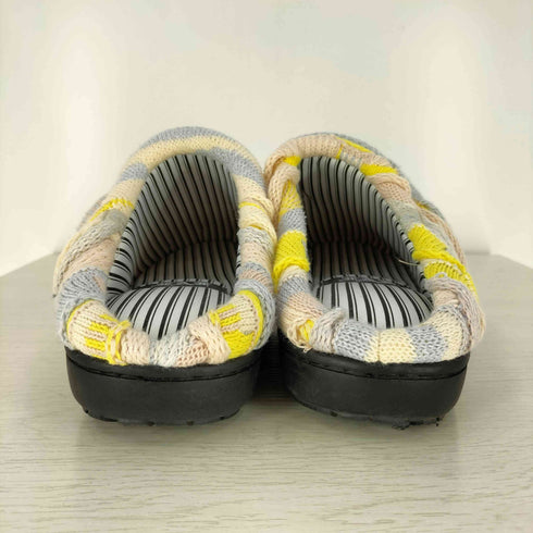 フェイクアズフラワーズ FAKE ASS FLOWERS 24SS コラボ 3D Knit Sandals YELLOW メンズ