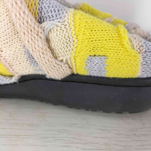 フェイクアズフラワーズ FAKE ASS FLOWERS 24SS コラボ 3D Knit Sandals YELLOW メンズ