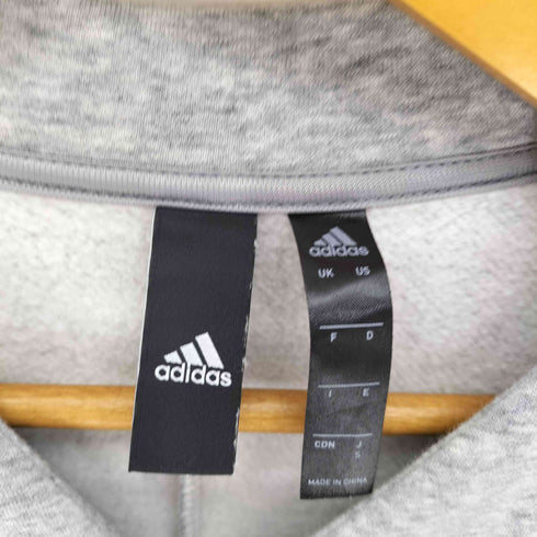アディダス adidas パフォーマンスロゴ ラバープリント フルジップ スウェット ロング カーディガン レディース FREE