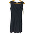 ランバンオンブルー LANVIN en Bleu Vネック タック チェック柄 ノースリーブワンピース レディース EUR:38