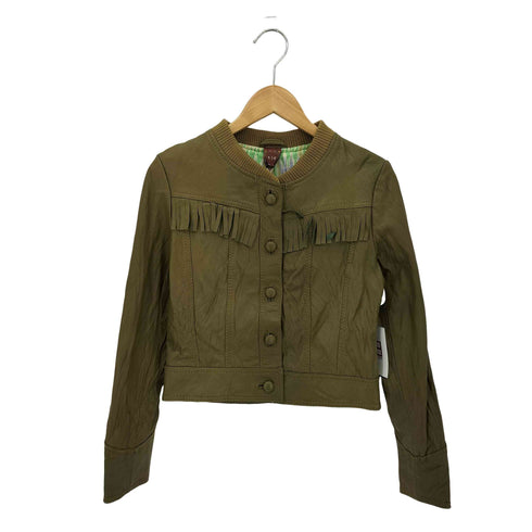 エーアイシー AIC. フリンジ ラムレザージャケット レディース JPN:M