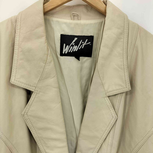 WINLIT LEATHER レザーチェスターコート レディース L