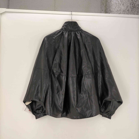 ザラ ZARA COLLECTION FAUX LEATHER BOMBER JACKET フェイクレザー ボンバー ジャケット レディース import:S