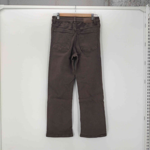 ザラ ZARA MINI FLARE HIGH-WAIST JEANS ミニ フレア ハイウエスト ジーンズ デニム パンツ レディース EUR:38