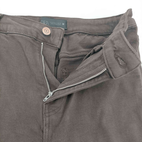 ザラ ZARA MINI FLARE HIGH-WAIST JEANS ミニ フレア ハイウエスト ジーンズ デニム パンツ レディース EUR:38