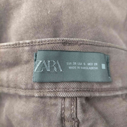 ザラ ZARA MINI FLARE HIGH-WAIST JEANS ミニ フレア ハイウエスト ジーンズ デニム パンツ レディース EUR:38