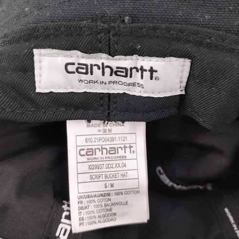 カーハートワークインプログレス Carhartt WIP SCRIPT BUCKET HAT メンズ S/M