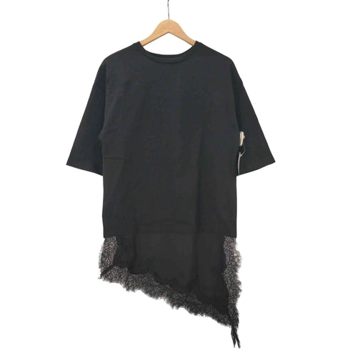 ザラ ZARA COMBINATION LACE T-SHIRT レースコンビ Tシャツ レディース import:M