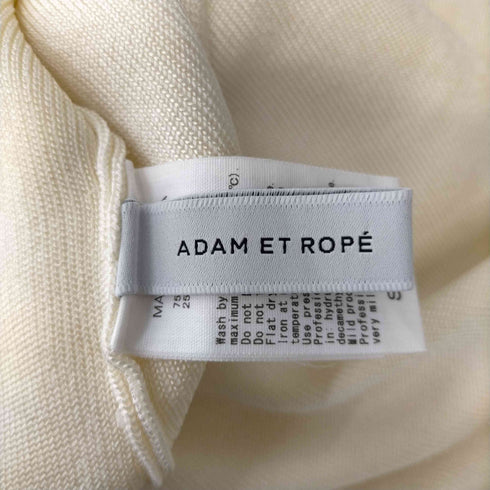 アダムエロペ Adam et Rope 25AW サステナブル スクープネック フーディ ニット ワンピース レディース FREE