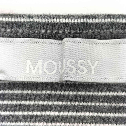 マウジー moussy 25ss LIMITED HENRY NECK BORDER TOP レディース FREE