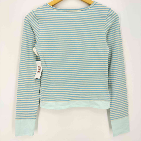ティーナジョジュン TINA:JOJUN 26ss ボーダー ヘンリーネック カットソー レディース JPN:M