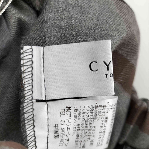 CYAN TOKYO チェック柄ワイドイージーパンツ レディース FREE