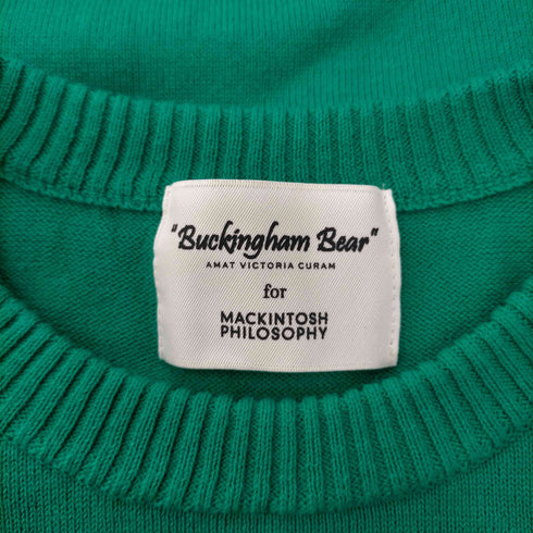 マッキントッシュフィロソフィー MACKINTOSH PHILOSOPHY 25AW Buckingham Bear バッキンガム ベア ジャガード ニット セーター レディース 38