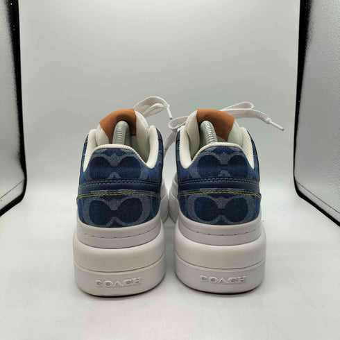 コーチ COACH PLATFORM DEN SNKR 01 DENIM SIGNATURE プラットフォーム デニム シグネチャー スニーカー レディース JPN:23
