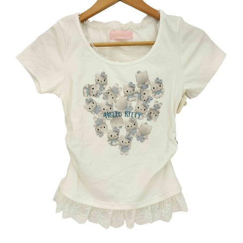 MORE self LOVE ANGEL HELLO KITTY HEART TEE レディース FREE