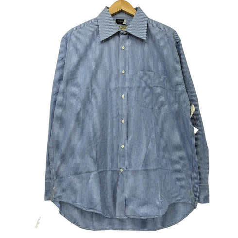 トーマスメイソン thomas mason イタリア製 ストライプ L/S ドレスシャツ メンズ import:XL