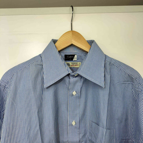 トーマスメイソン thomas mason イタリア製 ストライプ L/S ドレスシャツ メンズ import:XL