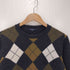 バーバリーロンドン BURBERRY LONDON ホース刺繍 アーガイル柄 ウールクルーネックニット レディース import:M