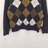 バーバリーロンドン BURBERRY LONDON ホース刺繍 アーガイル柄 ウールクルーネックニット レディース import:M