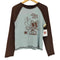 ダブルクローゼット w closet 26ss ANGEL BLUE ナカムラくん落書きラグランTシャツ レディース FREE