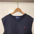 ポロバイラルフローレン Polo by RALPH LAUREN 90s スモールポニー刺繍 コットンニットベスト メンズ 3L