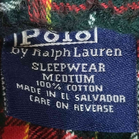 ポロバイラルフローレン Polo by RALPH LAUREN SLEEPWEAR チェック パジャマパンツ メンズ import:M