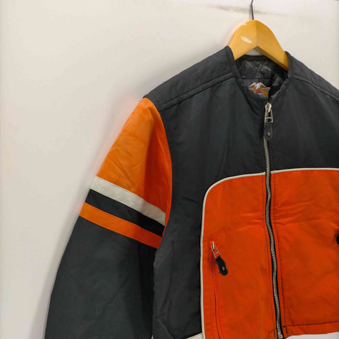 ハーレーダビッドソン HARLEY-DAVIDSON クロップド ナイロン レーシング ジャケット メンズ import:M
