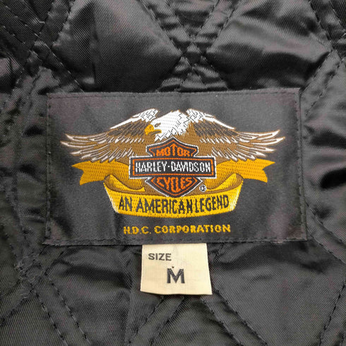 ハーレーダビッドソン HARLEY-DAVIDSON クロップド ナイロン レーシング ジャケット メンズ import:M
