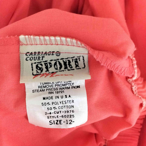 Carriage Court MADE IN USA ポリコットンストレートイージーパンツ レディース 12