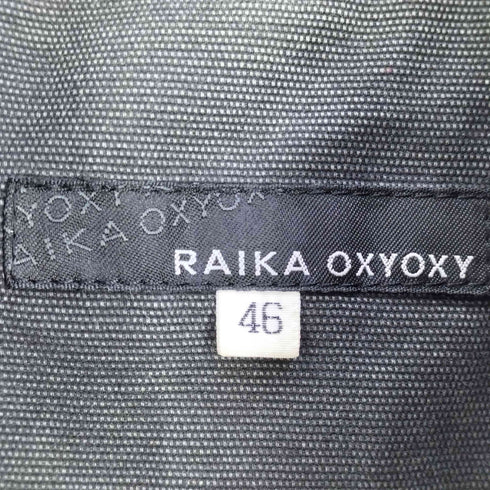 ライカ RAIKA 90-00S OXYOXY フェイク レイヤード ピケ ピーチスキン 切替 カバーオール ジャケット Y2K メンズ JPN:46