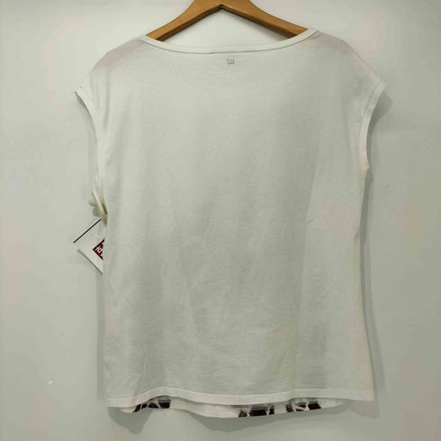 マックスマーラウィークエンド MAX MARA WEEKEND キリン ジラフ ゴールドフォイル プリント ノースリーブ Tシャツ レディース JPN:L