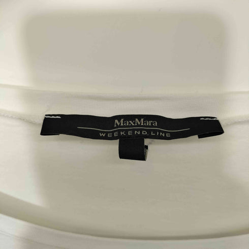 マックスマーラウィークエンド MAX MARA WEEKEND キリン ジラフ ゴールドフォイル プリント ノースリーブ Tシャツ レディース JPN:L
