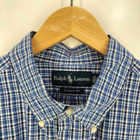 ラルフローレン RALPH LAUREN CLASSIC FIT ポニー 刺繍 チェック ボタンダウン L/S シャツ メンズ import:XL 17