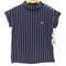 フレッドペリー FRED PERRY ストライプ サイドスリット ロールネック ブラウス レディース 10