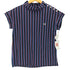 フレッドペリー FRED PERRY ストライプ サイドスリット ロールネック ブラウス レディース 10
