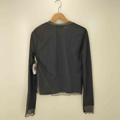 アズールバイマウジー AZUL by moussy チュールレイヤードロングTシャツ レディース FREE