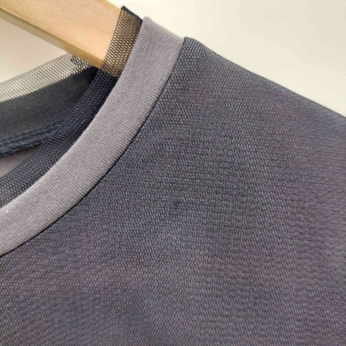 アズールバイマウジー AZUL by moussy チュールレイヤードロングTシャツ レディース FREE