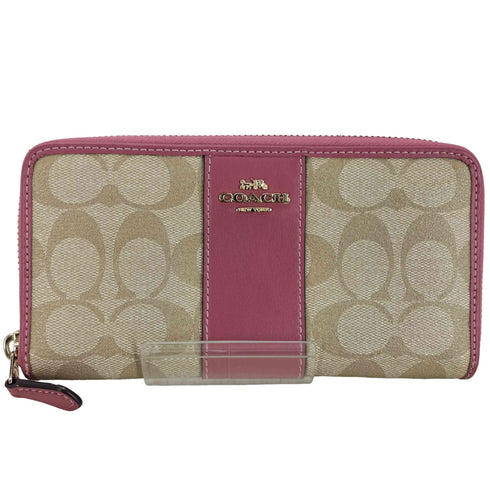 コーチ COACH モノグラム ラウンドジップ ロングウォレット レディース