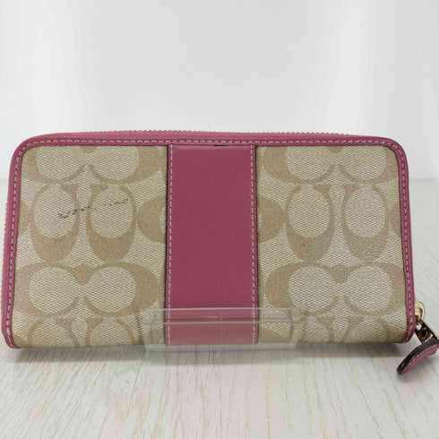 コーチ COACH モノグラム ラウンドジップ ロングウォレット レディース