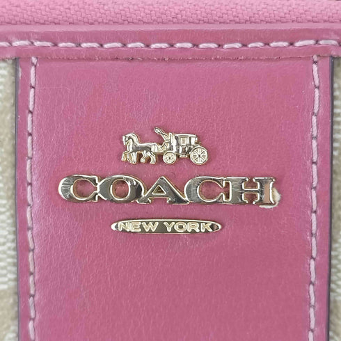 コーチ COACH モノグラム ラウンドジップ ロングウォレット レディース