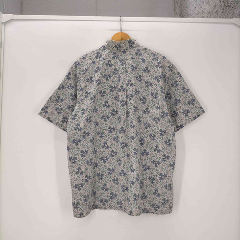レインスプーナー Reyn Spooner 90S 水着タグ ハイビスカス柄 花柄 プルオーバー ボタンダウン S/S アロハ シャツ メンズ