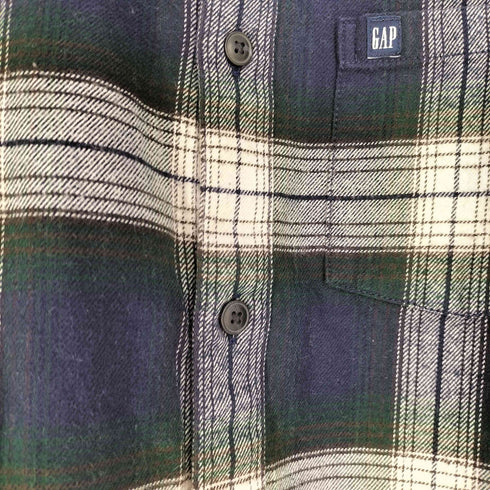 ギャップ Gap オーガニックコットン フランネルシャツ メンズ S