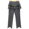 ILLIGO 25ss Ruffle color block skirt pants レディース S