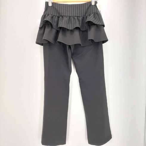 ILLIGO 25ss Ruffle color block skirt pants レディース S