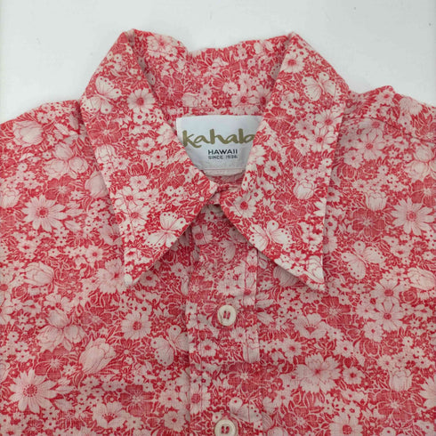 カハラ KAHALA 花柄 プルオーバー S/S アロハ シャツ メンズ