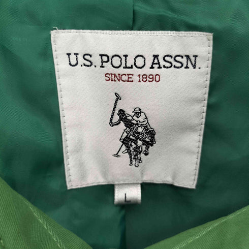 ユーエスポロアッスン U.S.POLO ASSN ロゴ刺繍 ジップアップ ドロスト スウィングトップ ジャケット メンズ import:L