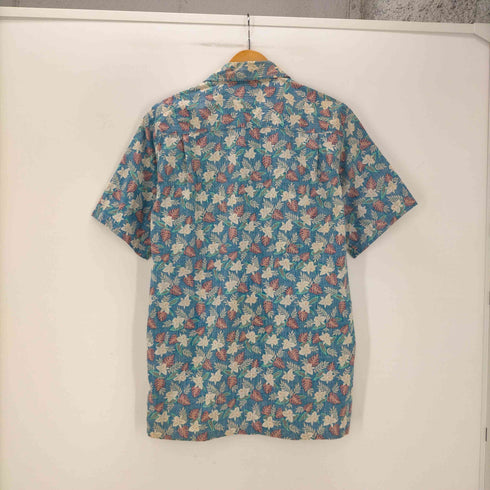 Kalani Designs リバーシブル ハイビスカス柄 花柄 開襟オープンカラー アロハ シャツ メンズ