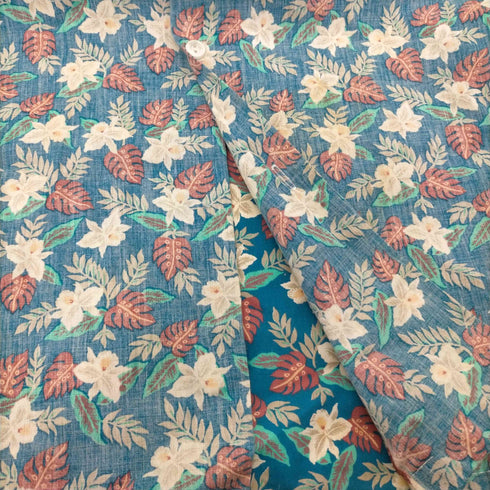 Kalani Designs リバーシブル ハイビスカス柄 花柄 開襟オープンカラー アロハ シャツ メンズ