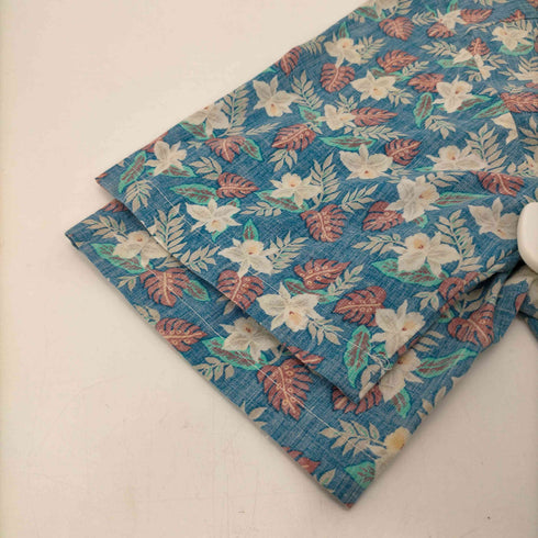 Kalani Designs リバーシブル ハイビスカス柄 花柄 開襟オープンカラー アロハ シャツ メンズ